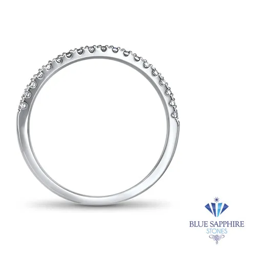 0.20ctw Diamond Half Eternity Band in 18K White Gold