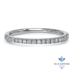 0.20ctw Diamond Half Eternity Band in 18K White Gold