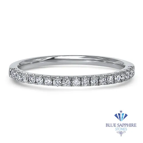 0.20ctw Diamond Half Eternity Band in 18K White Gold