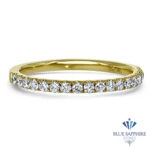 0.35ctw Diamond Half Eternity Band in 18K Yellow Gold