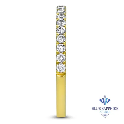 0.35ctw Diamond Half Eternity Band in 18K Yellow Gold