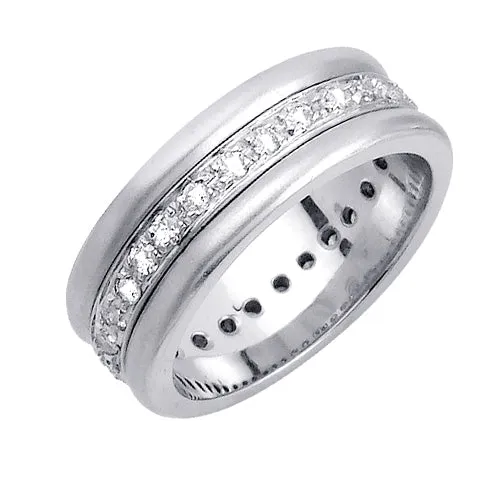 0.56ct 14K or 18K White Gold Diamond Ring