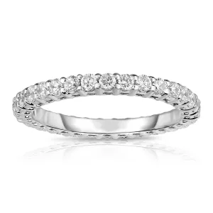0.90-1.00Ct Diamond Eternity Band in 14K White Gold