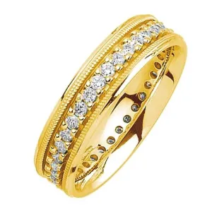 0.93ct 14K or 18K Yellow Gold Diamond Ring