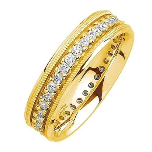0.93ct 14K or 18K Yellow Gold Diamond Ring