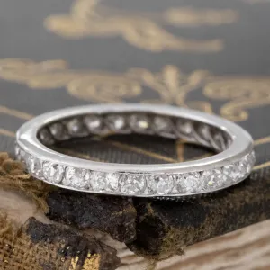 1.00ctw Vintage Old Cut Diamond Eternity Band