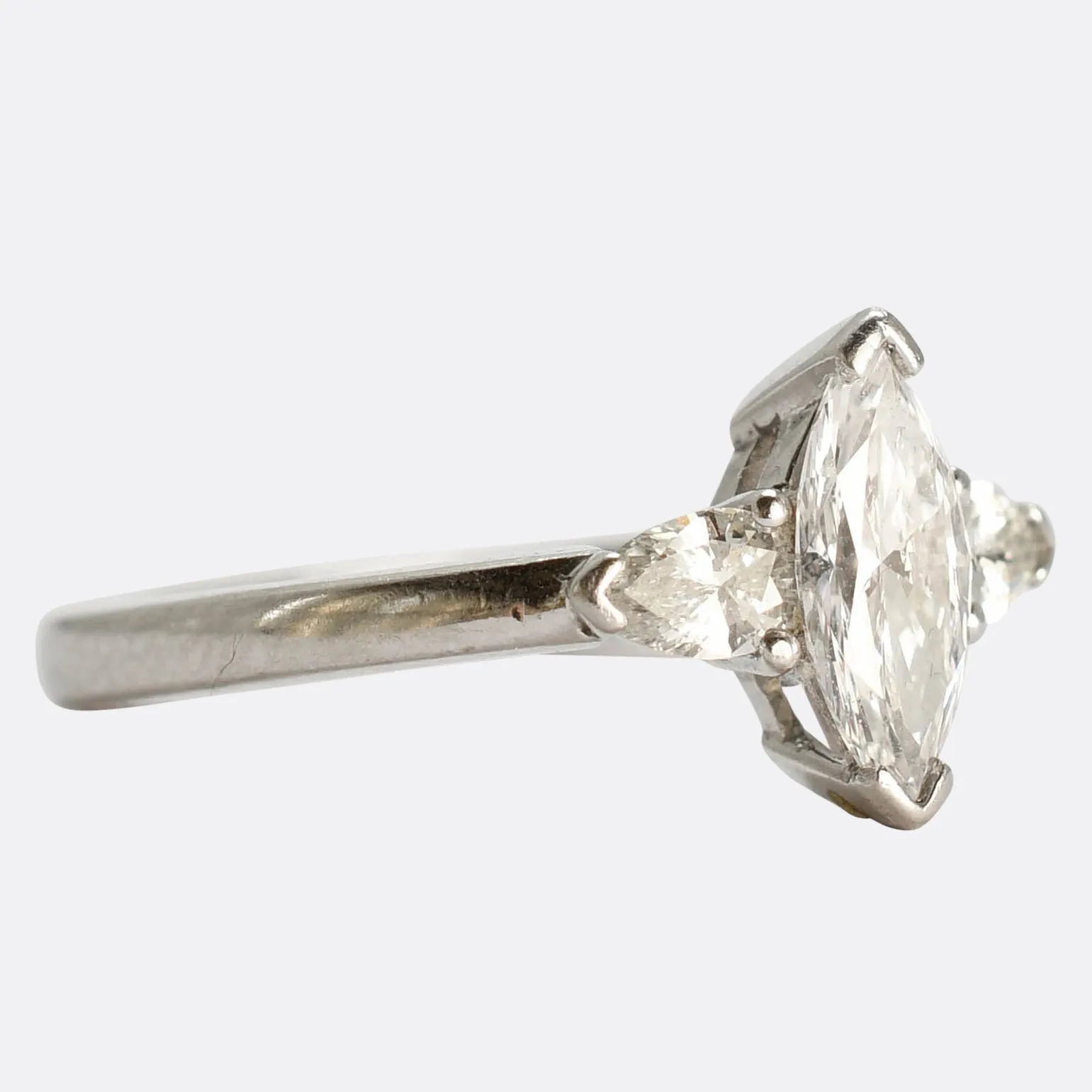 1.20ct Marquise Diamond Engagement Ring