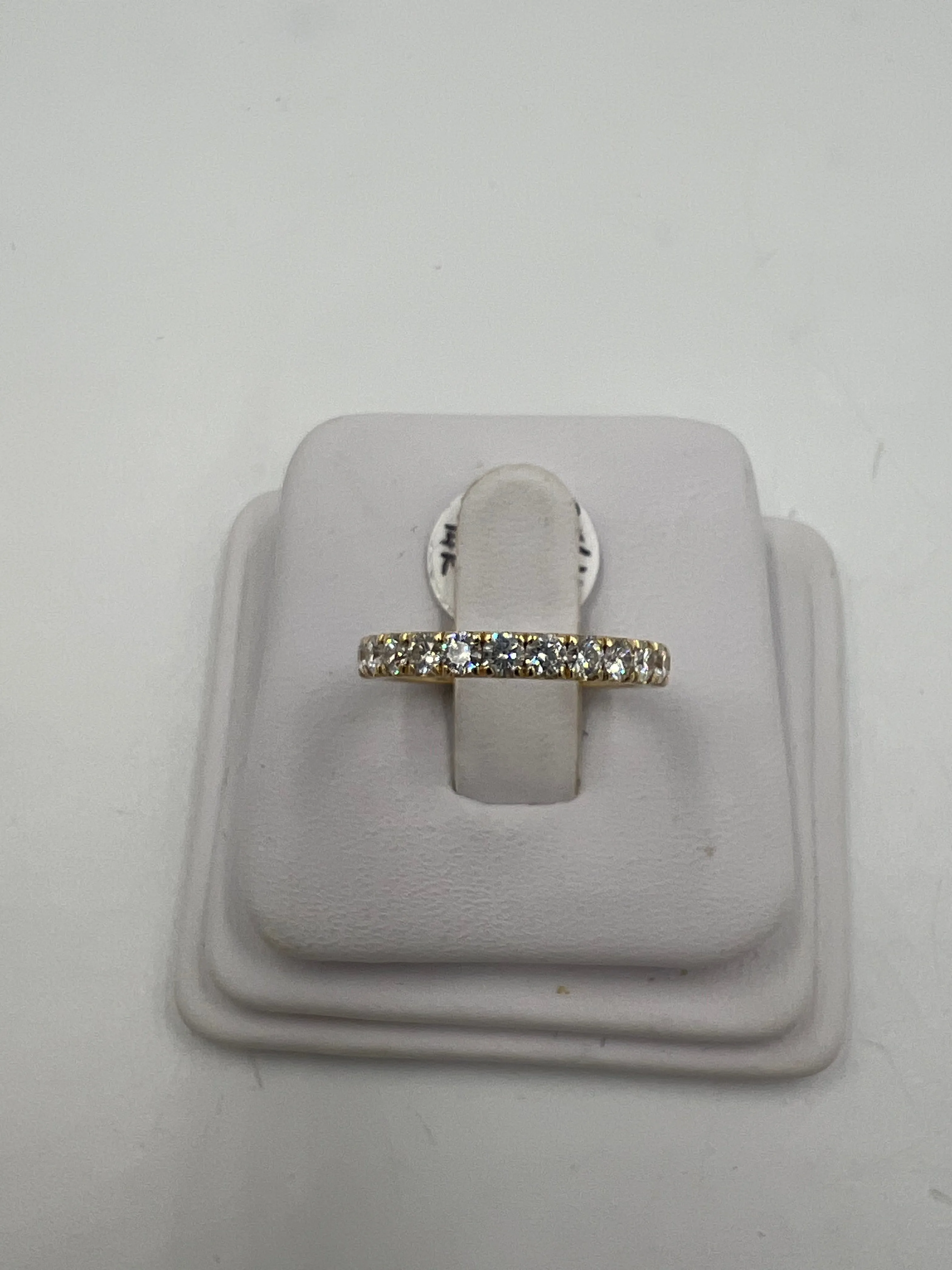 1.25 Carat TW Diamond Yellow Gold Eternity Band Ring