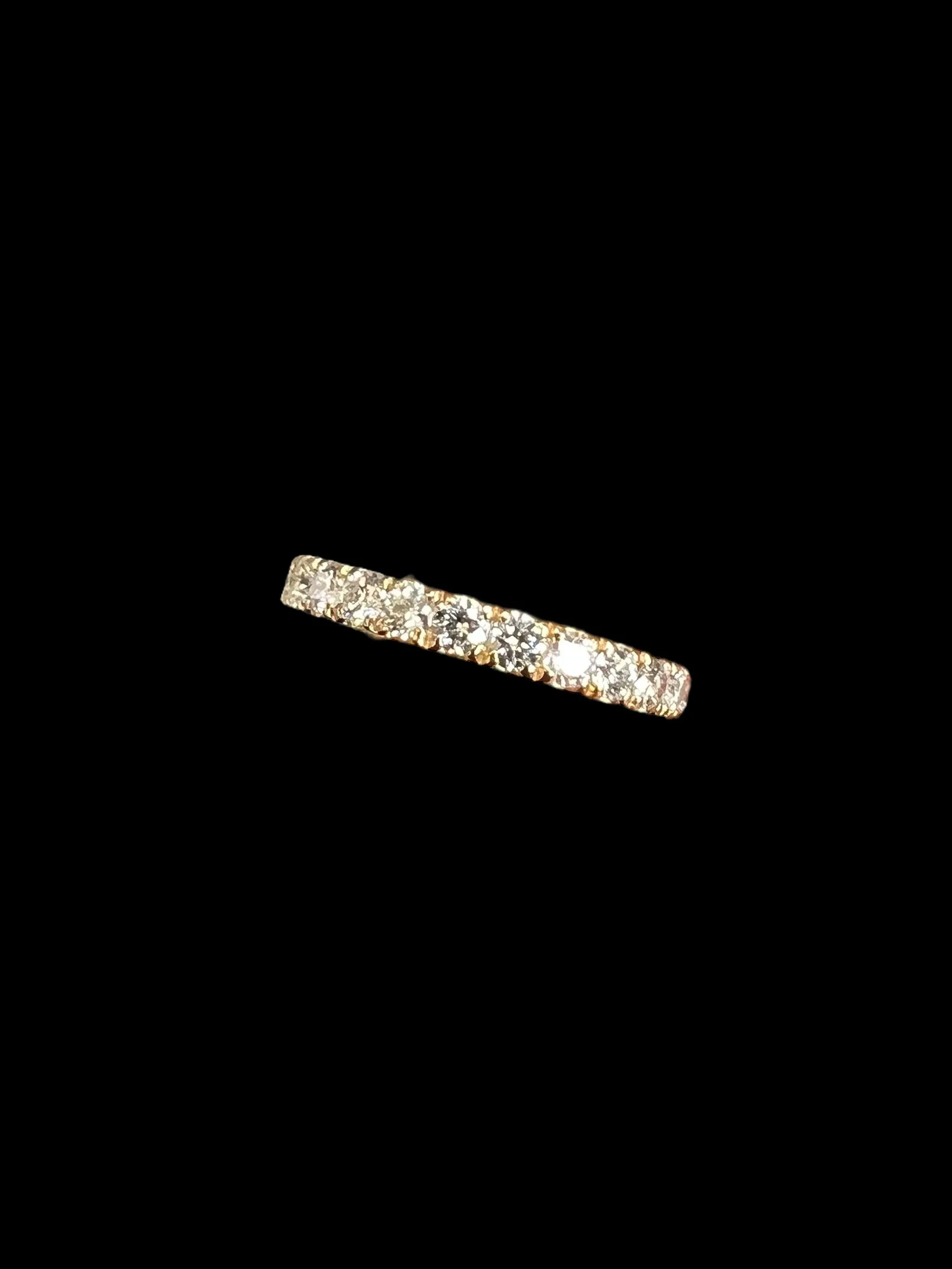 1.25 Carat TW Diamond Yellow Gold Eternity Band Ring