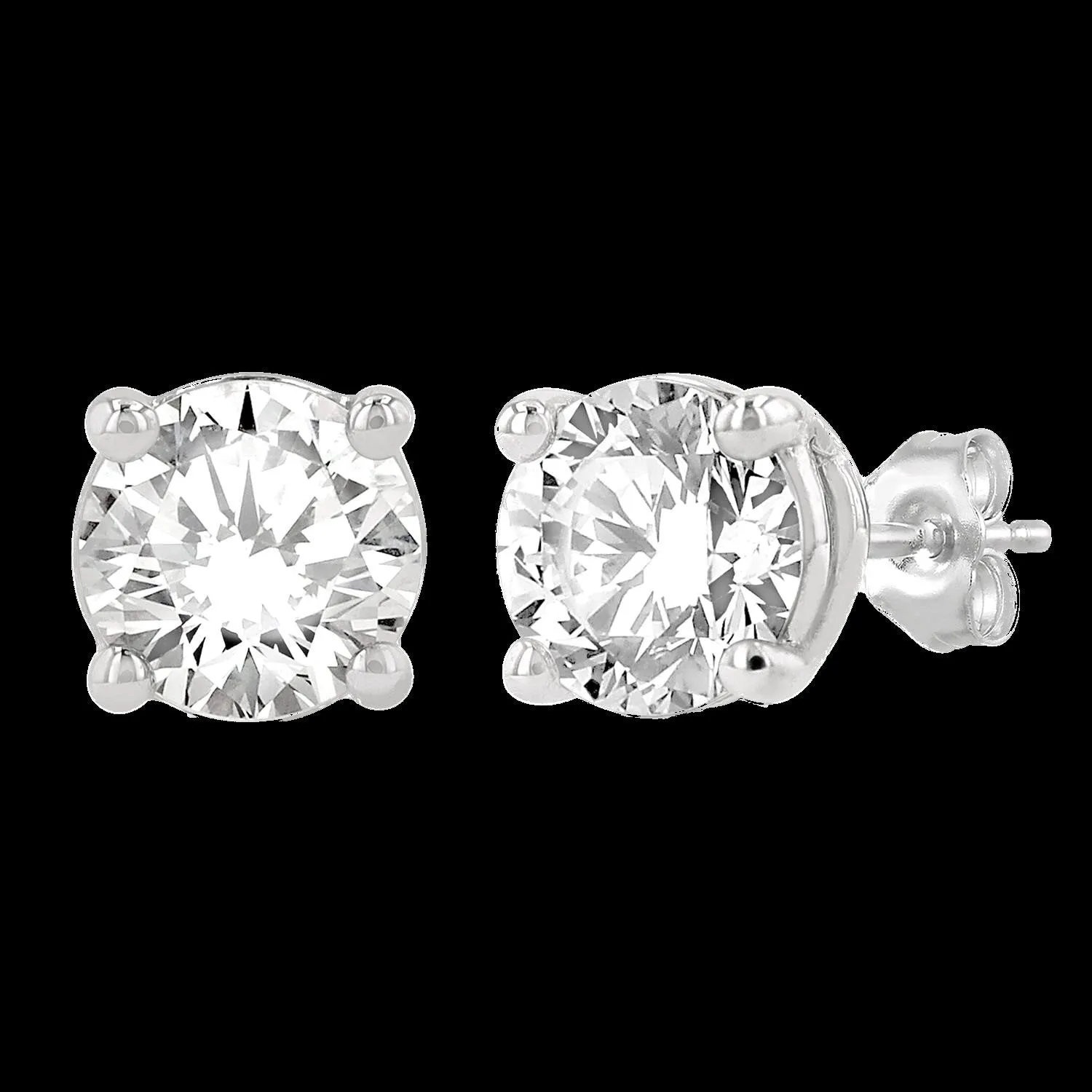 14K 0.75ct Diamond Solitaire Earrings