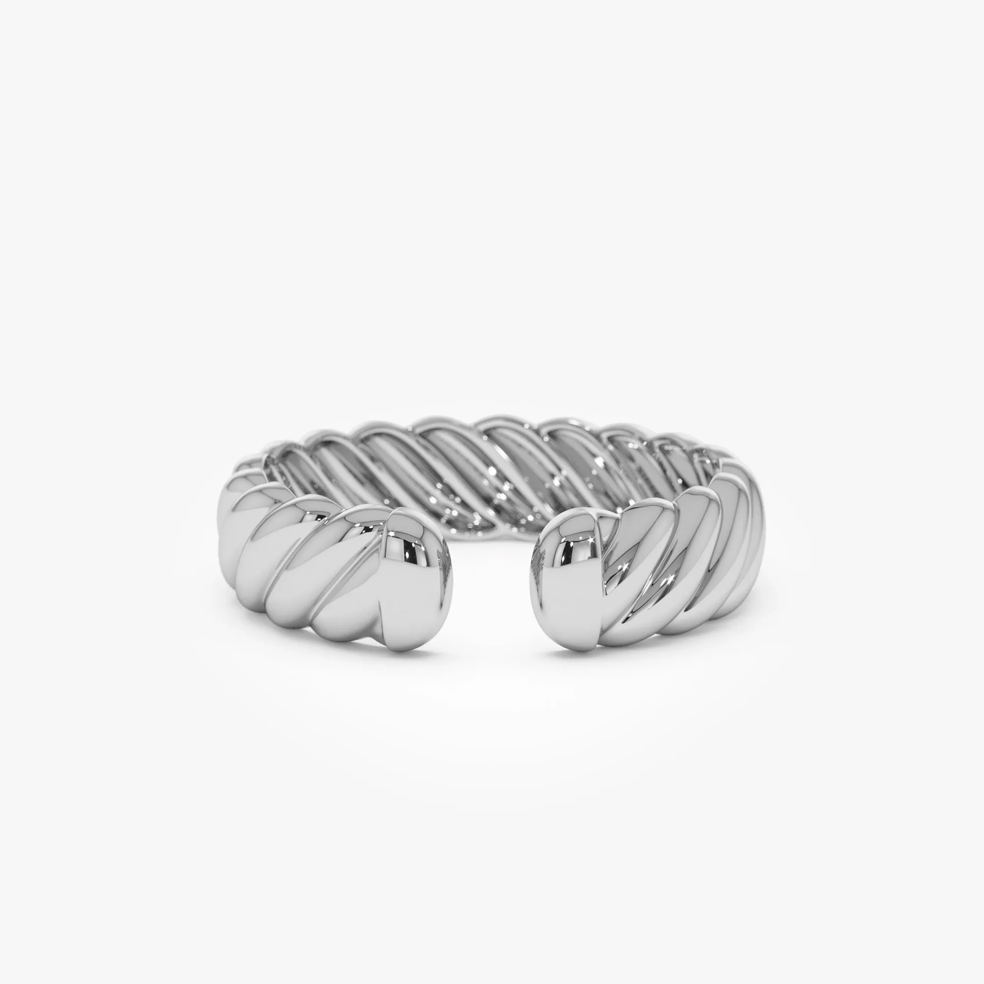 14K 5MM Rope Cuff Ring