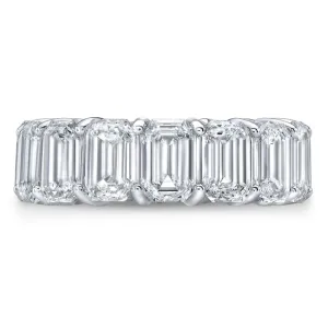 14k Emerald Cut Diamond Eternity Band (4.60.cts.tw)