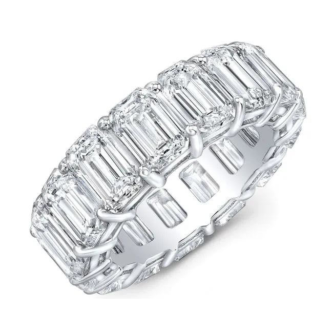 14k Emerald Cut Diamond Eternity Band (4.60.cts.tw)