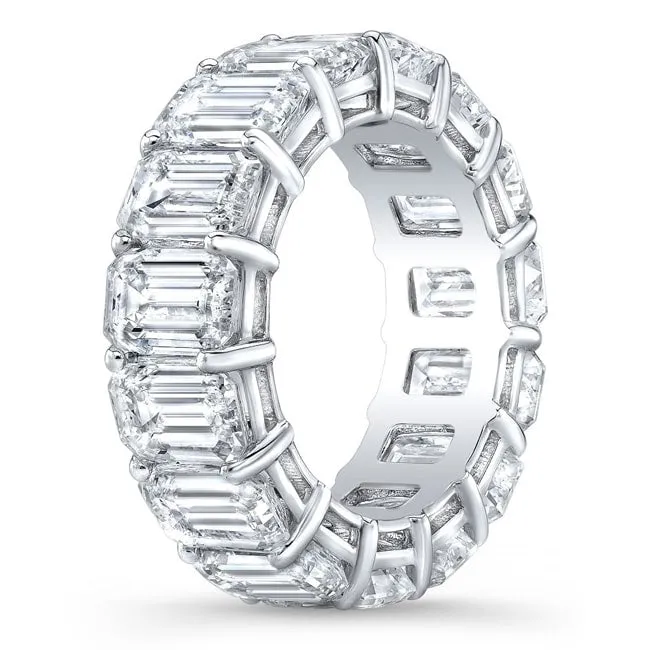 14k Emerald Cut Diamond Eternity Band (4.60.cts.tw)