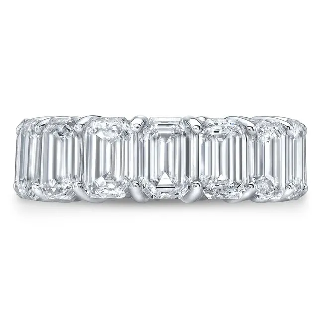 14k Emerald Cut Diamond Eternity Band (4.60.cts.tw)