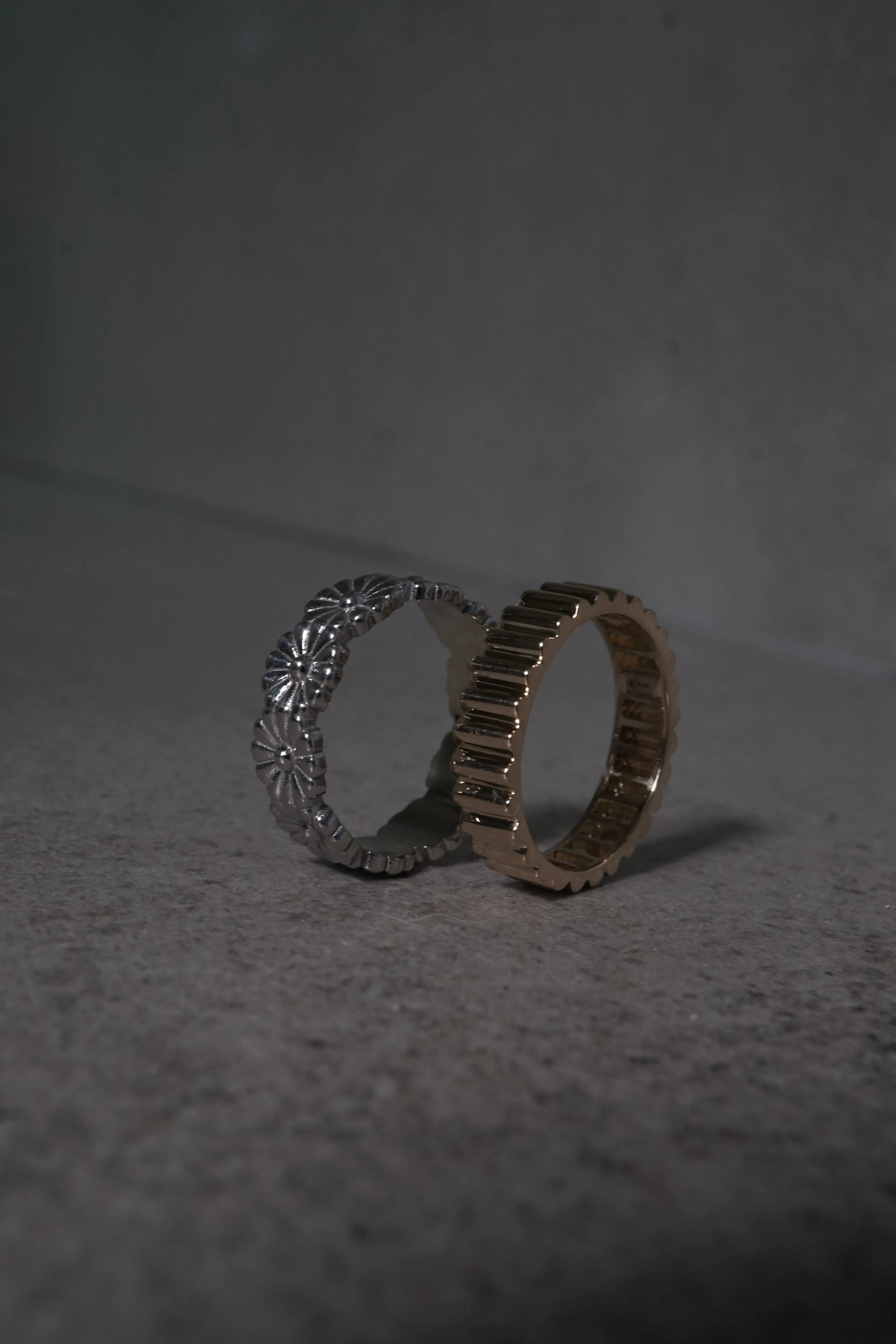 14k Gold Daisy Eternity Band