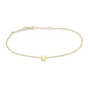14k Itty Bitty Horseshoe Bracelet