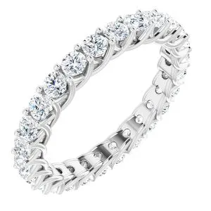 14K White 1 1/2 CTW Diamond Eternity Band
