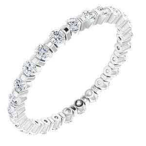 14K White 3/8 CTW Diamond Eternity Band