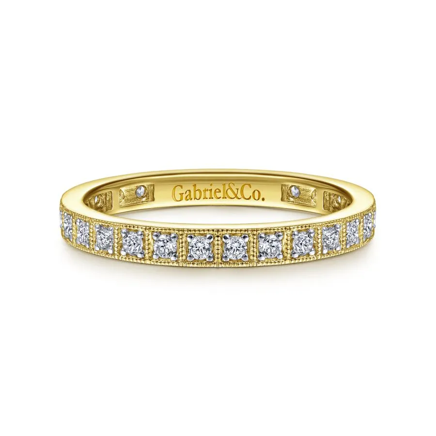 14KT Yellow Gold Eternity Band