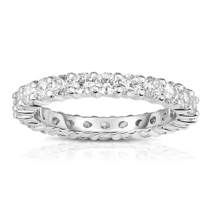 1.50-1.75Ct Diamond Eternity Band in 14K White Gold