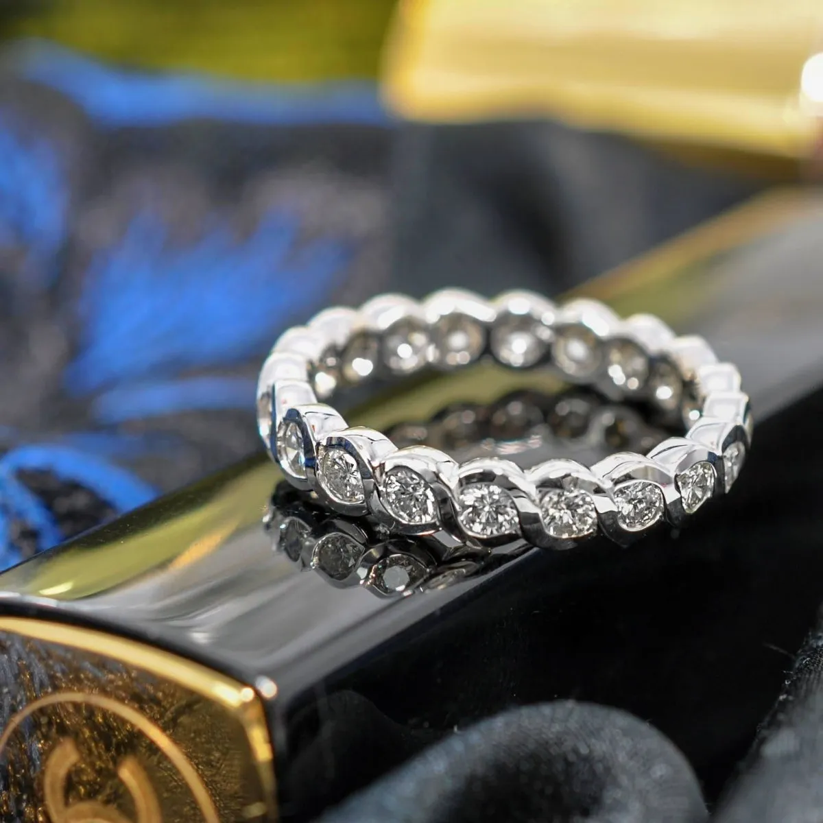1.50-5.00 CT Round Cut Diamonds - Eternity Ring