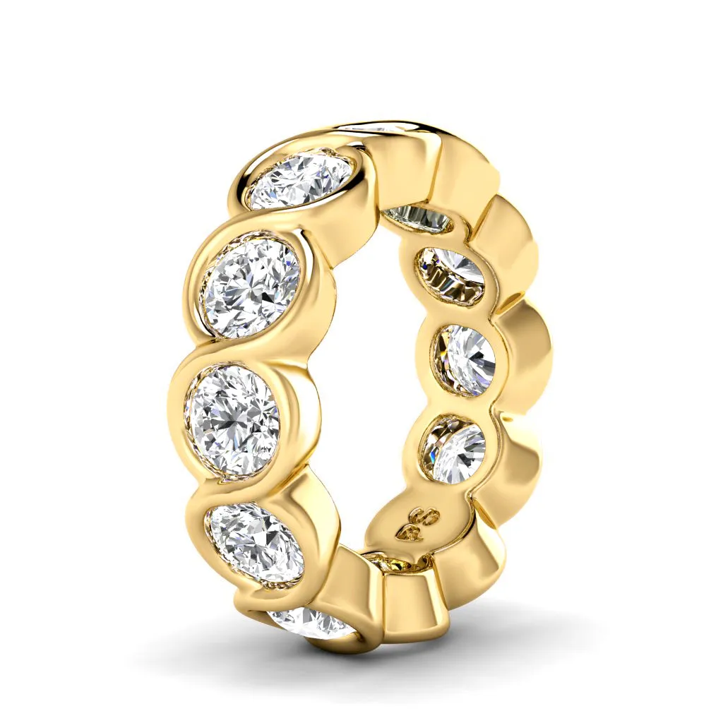 1.50-5.00 CT Round Cut Diamonds - Eternity Ring