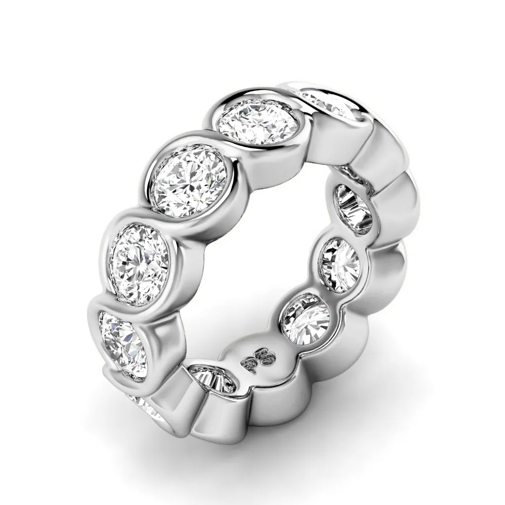 1.50-5.00 CT Round Cut Diamonds - Eternity Ring
