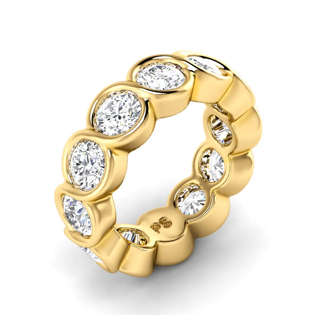 1.50-5.00 CT Round Cut Diamonds - Eternity Ring