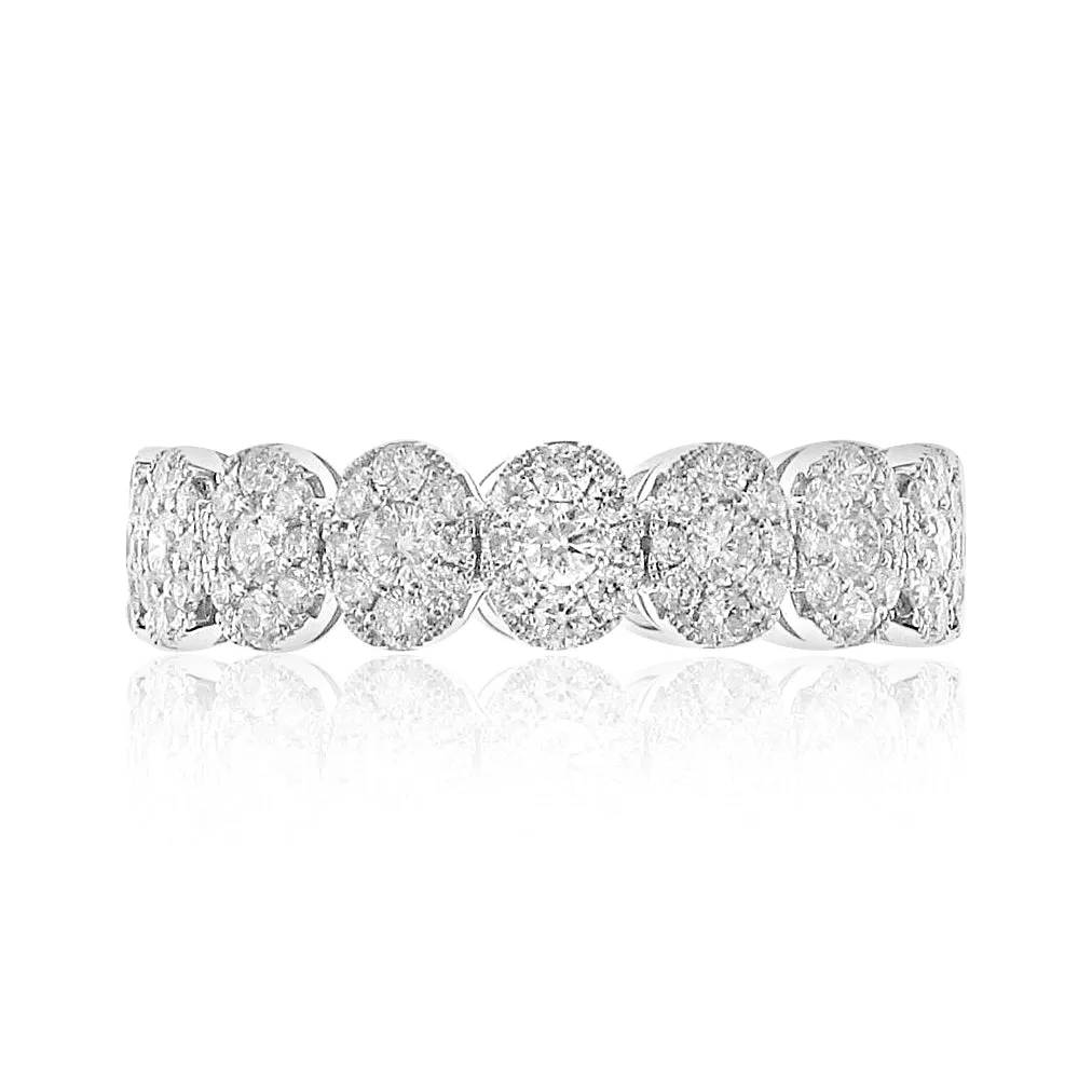 1.53CT T.W. Ladies Oval Full Eternity Invisible Set Diamond Ring