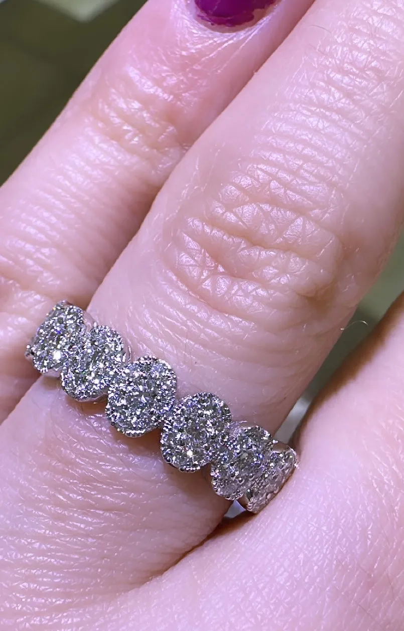 1.53CT T.W. Ladies Oval Full Eternity Invisible Set Diamond Ring