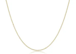 15" Choker Classic Beaded Chain - Gold