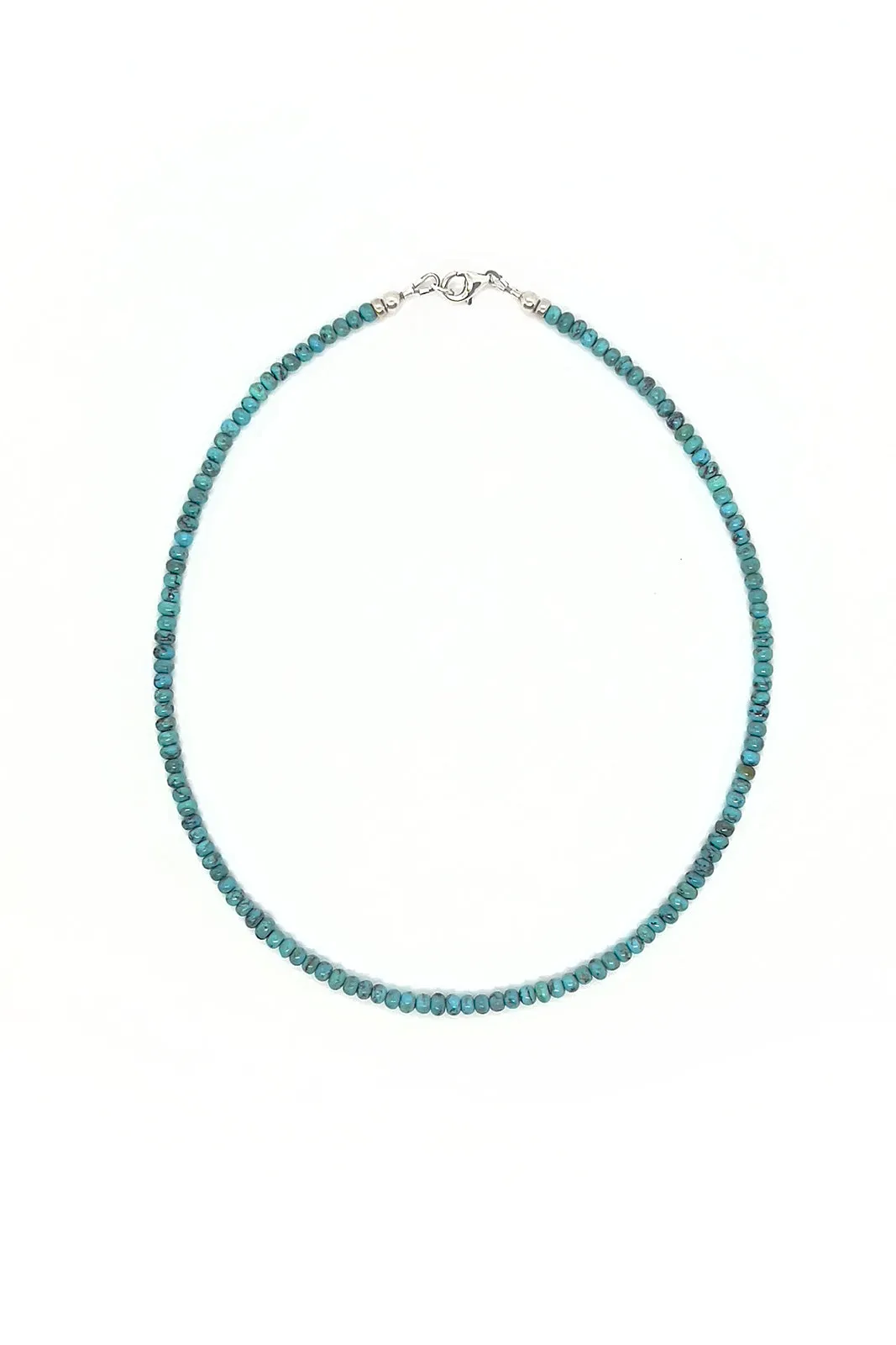 16" Kingman Turquoise Beaded Necklace