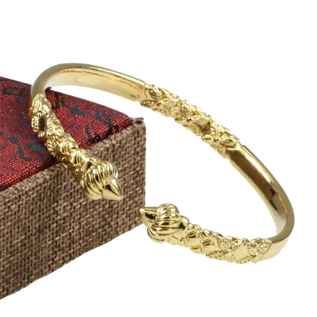 18K Gold-Plated Pumpkin Cuff
