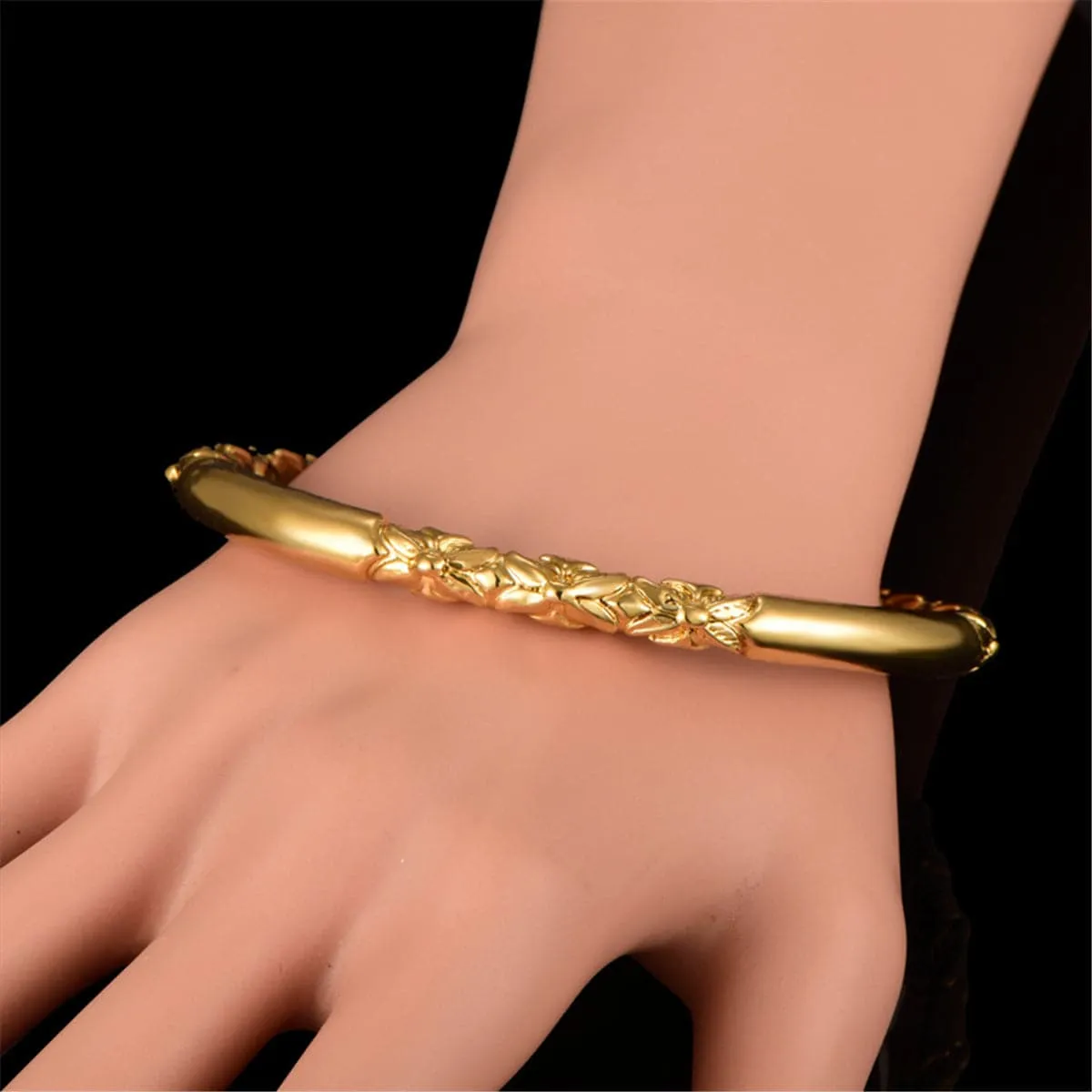 18K Gold-Plated Pumpkin Cuff