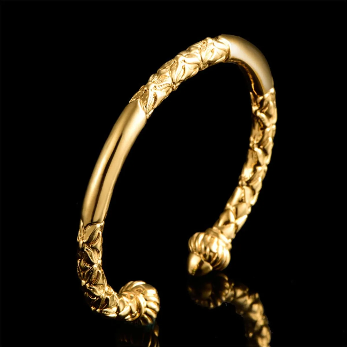 18K Gold-Plated Pumpkin Cuff