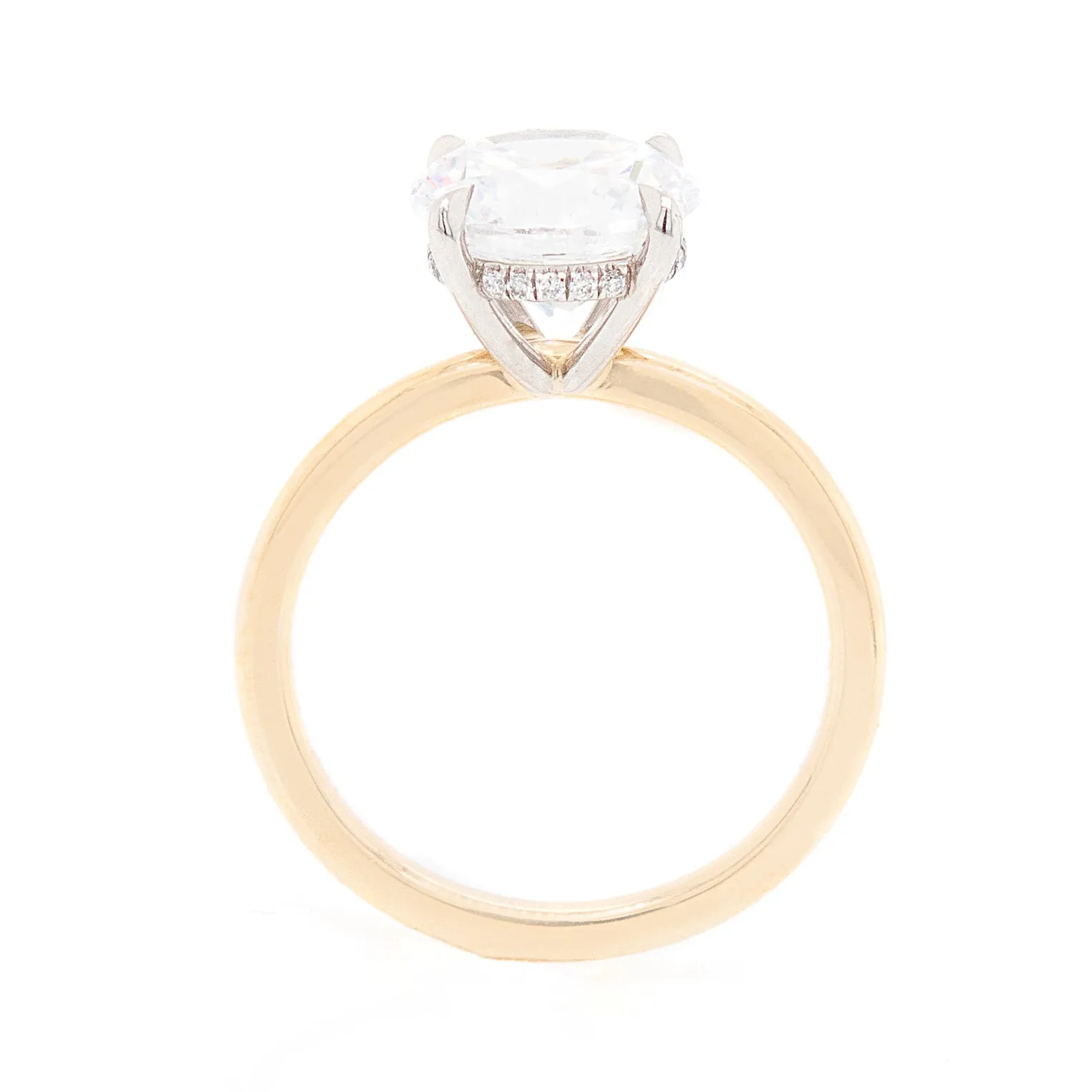 18k Yellow Gold & Platinum Diamond Ring
