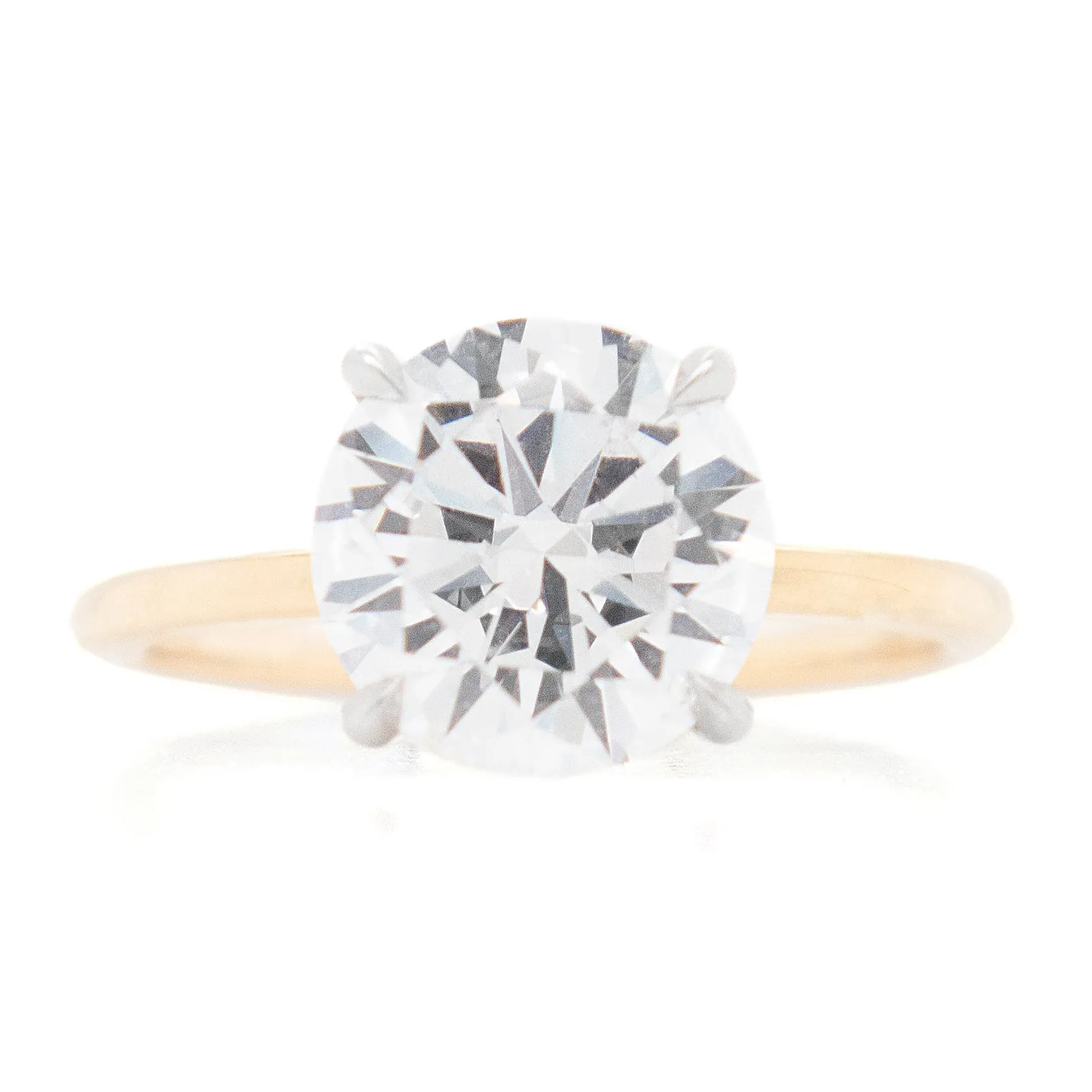 18k Yellow Gold & Platinum Diamond Ring