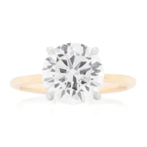 18k Yellow Gold & Platinum Diamond Ring