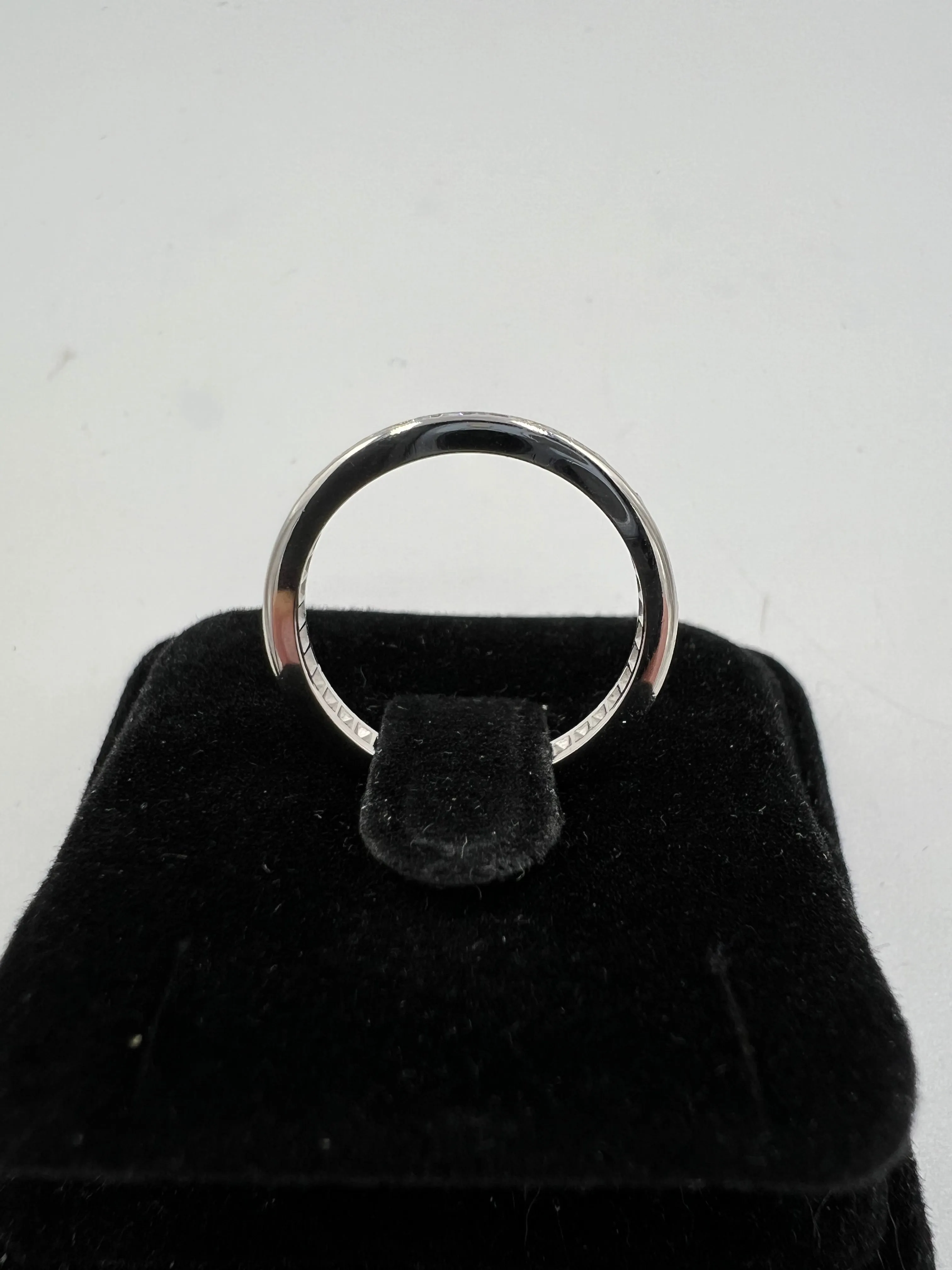 1950s Diamond Platinum Eternity Band Size 6
