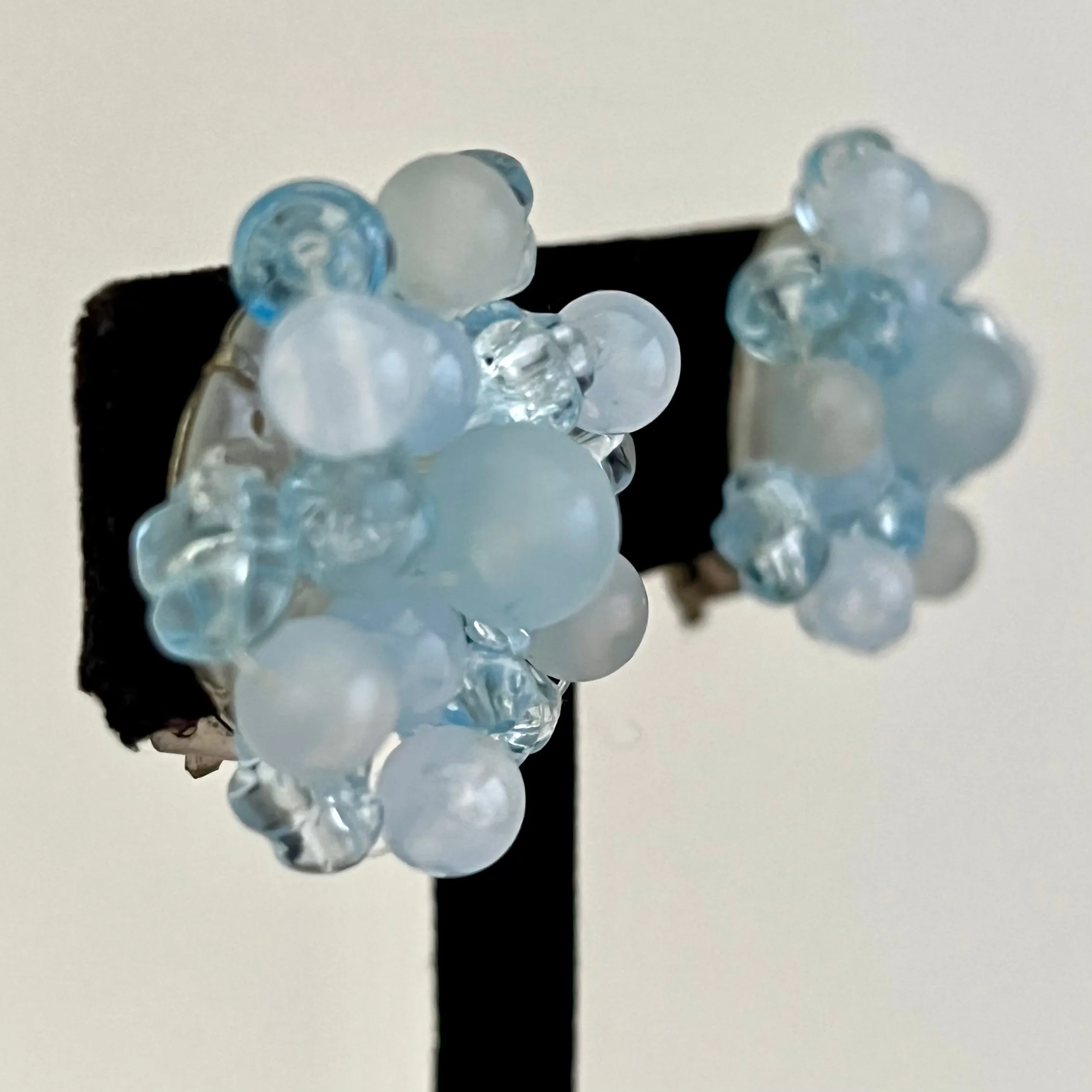 1960s Germany Bead Clip Earrings