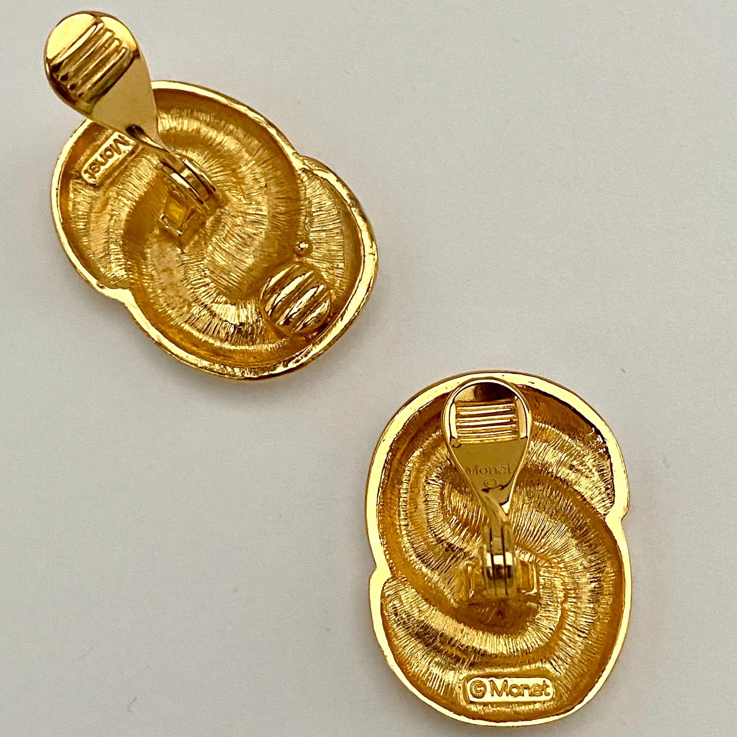 1980s Monet Clip Earrings