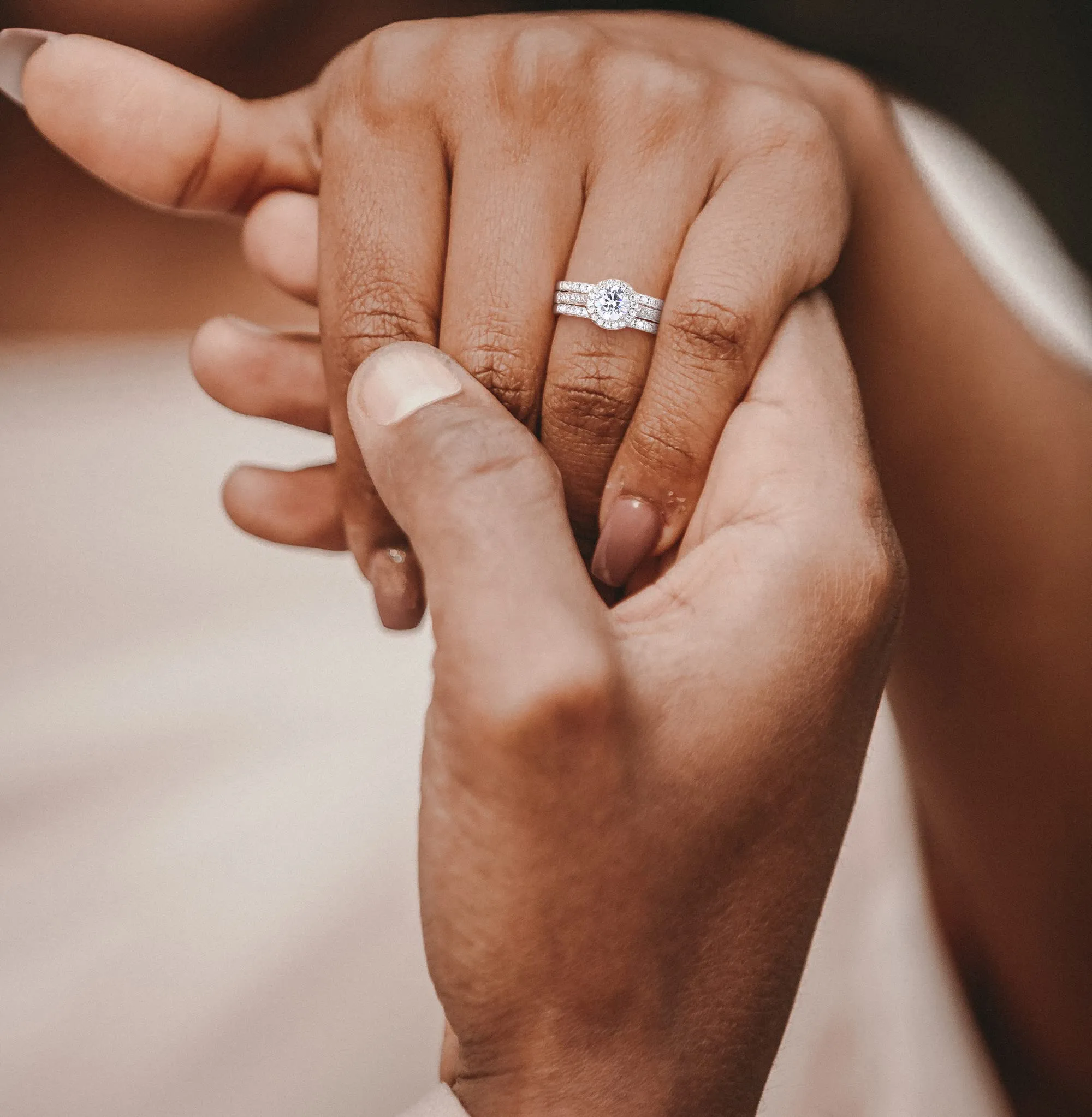 1CT Commitment Anniversary Ring 3 Piece Ring Set