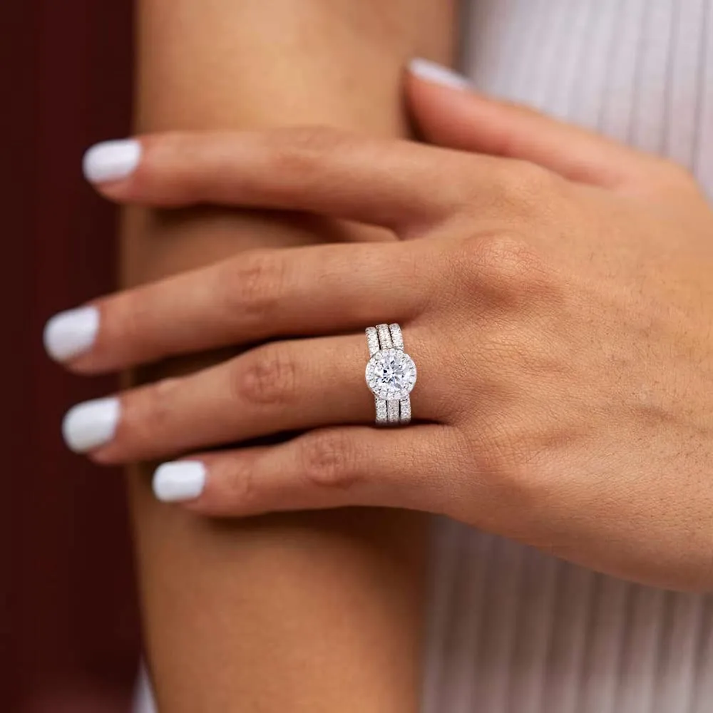 1CT Commitment Anniversary Ring 3 Piece Ring Set