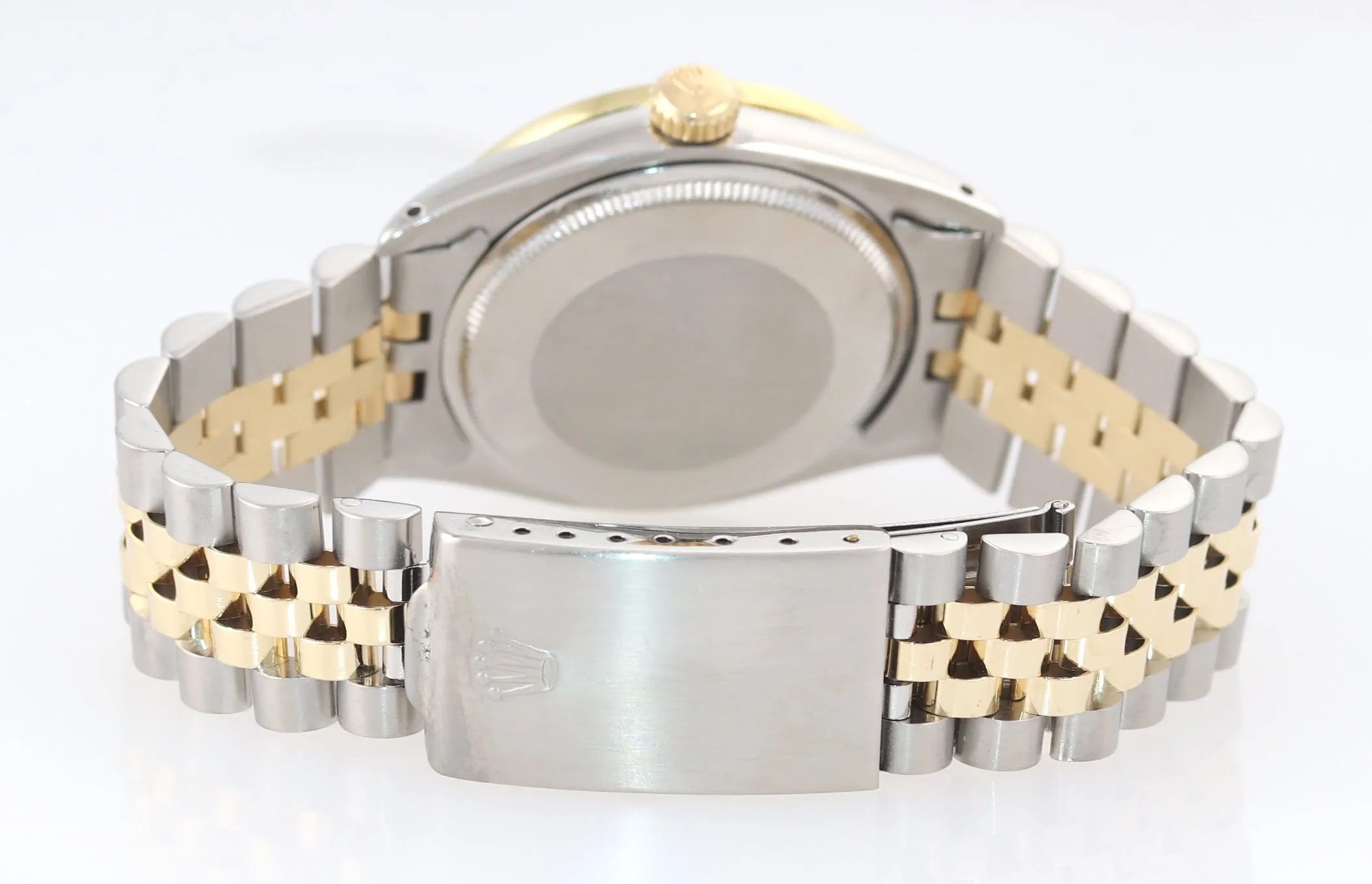 2019 SERVICE Rolex Date 15000 MOP Diamond two tone Gold Bezel 34mm Jubilee