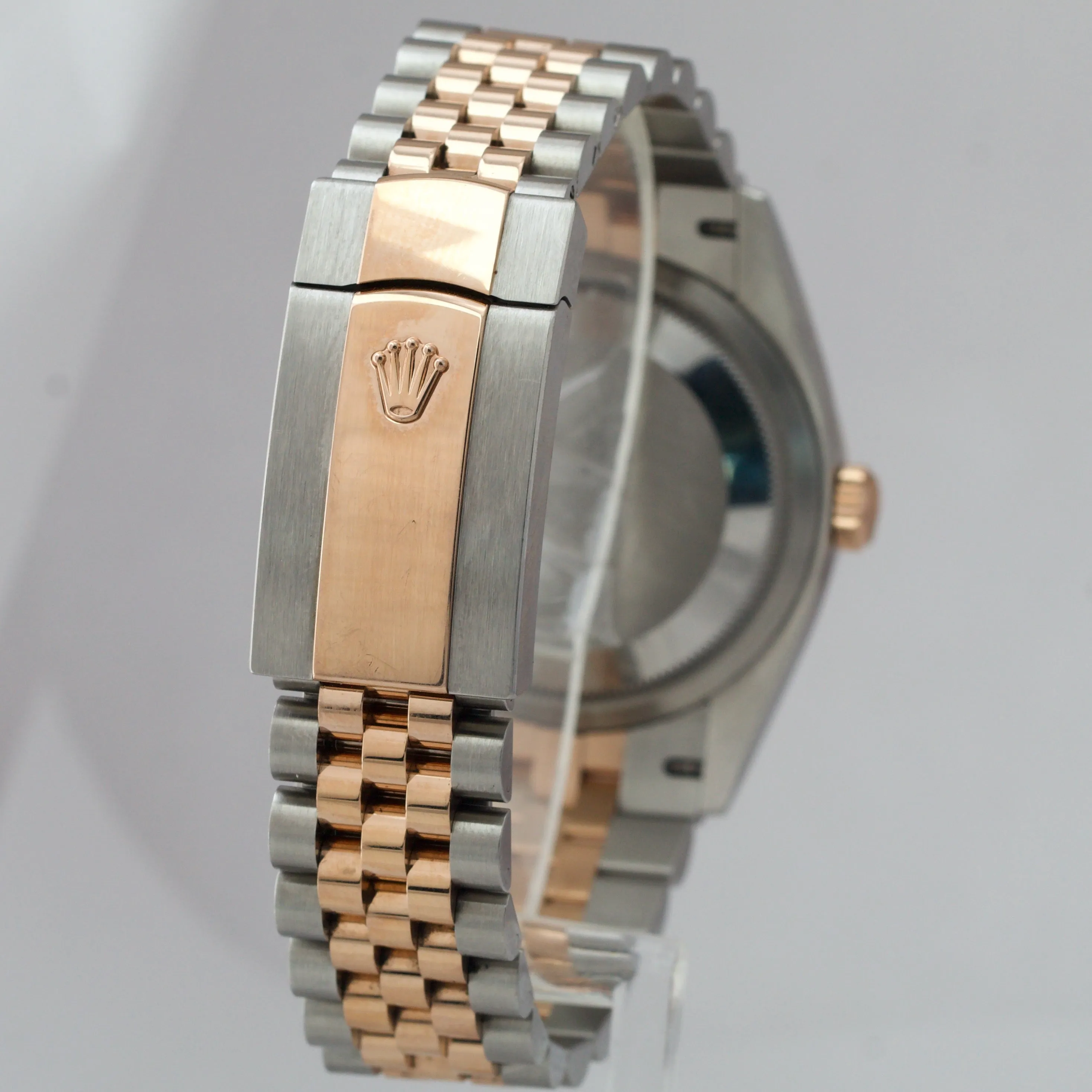 2021 Rolex DateJust 36 Black Diamond Rose Gold 18K Two-Tone 36mm 126231 B P