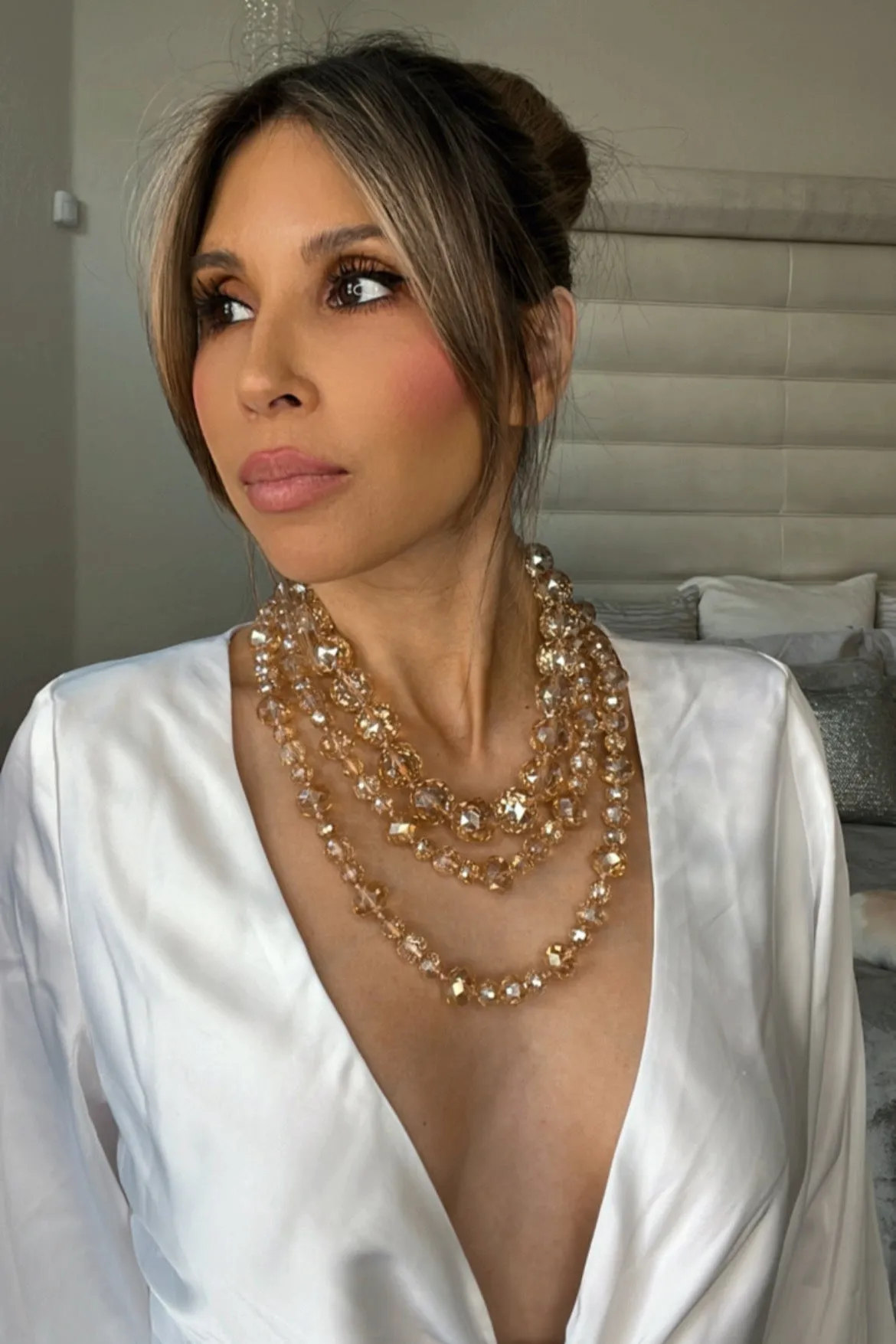 20mm Crystal Sphere Short Necklace