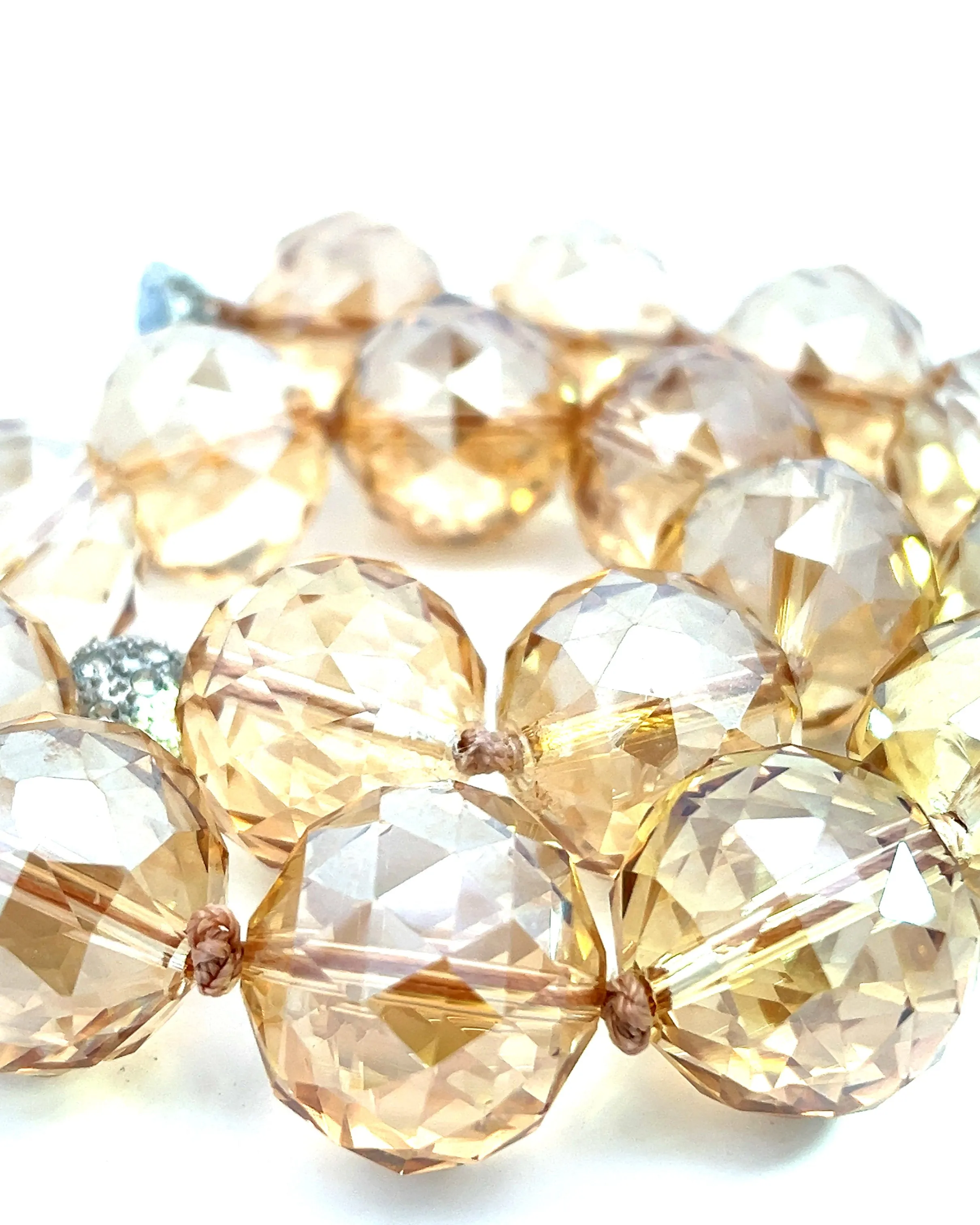 24mm Crystal Sphere Short Necklace