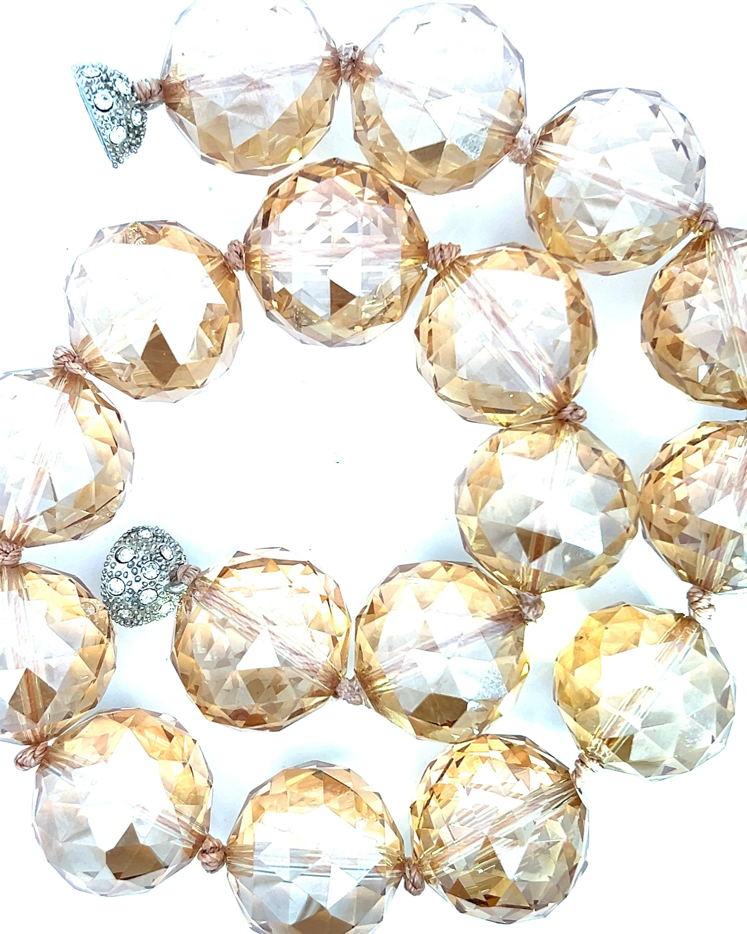 24mm Crystal Sphere Short Necklace