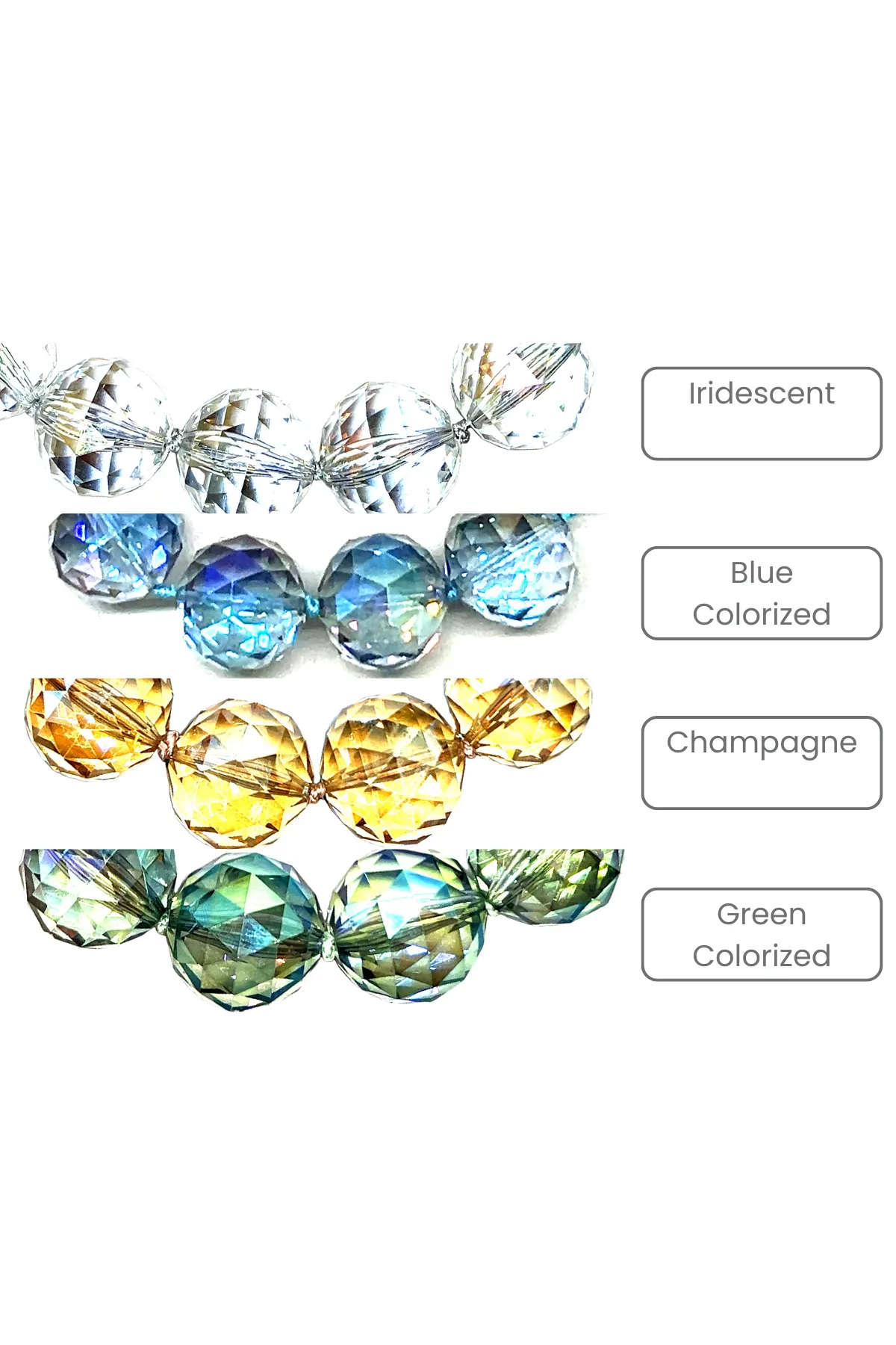 24mm Crystal Sphere Short Necklace